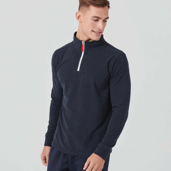1/4 ZIP L/SLEEVED PIPED FLEECE Thumbnail