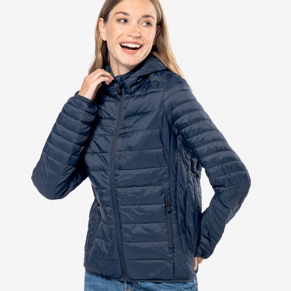 Kariban Ladies Lightweight Hooded Padded Jacket Thumbnail