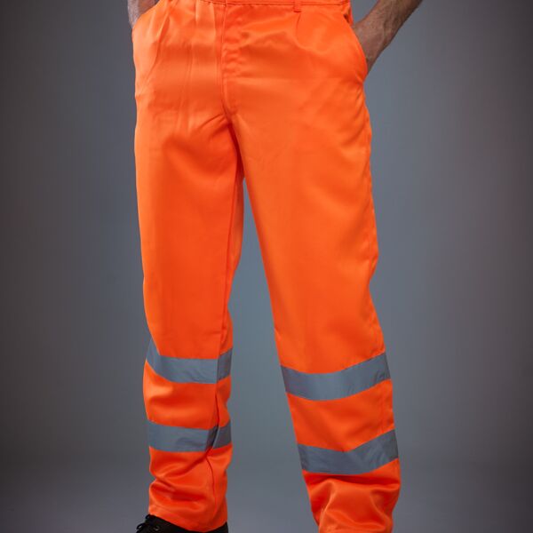 Yoko Hi-Vis Poly/Cotton Work Trousers Thumbnail